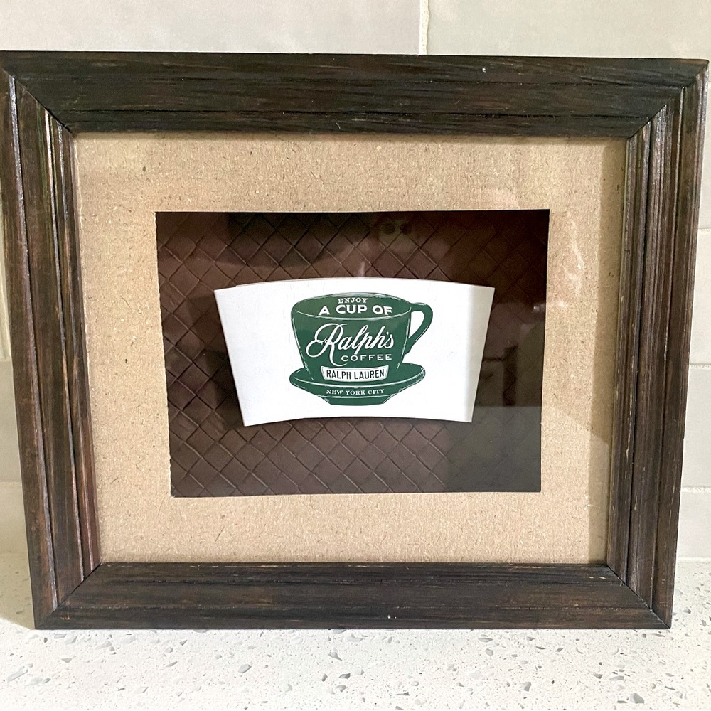 Ralph’s Coffee Shadowbox Wall Hanging